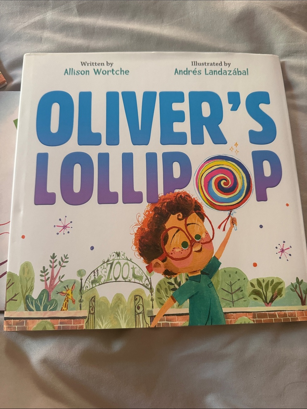 Oliver's Lollipop Picture Book - Blue & Purple Cover